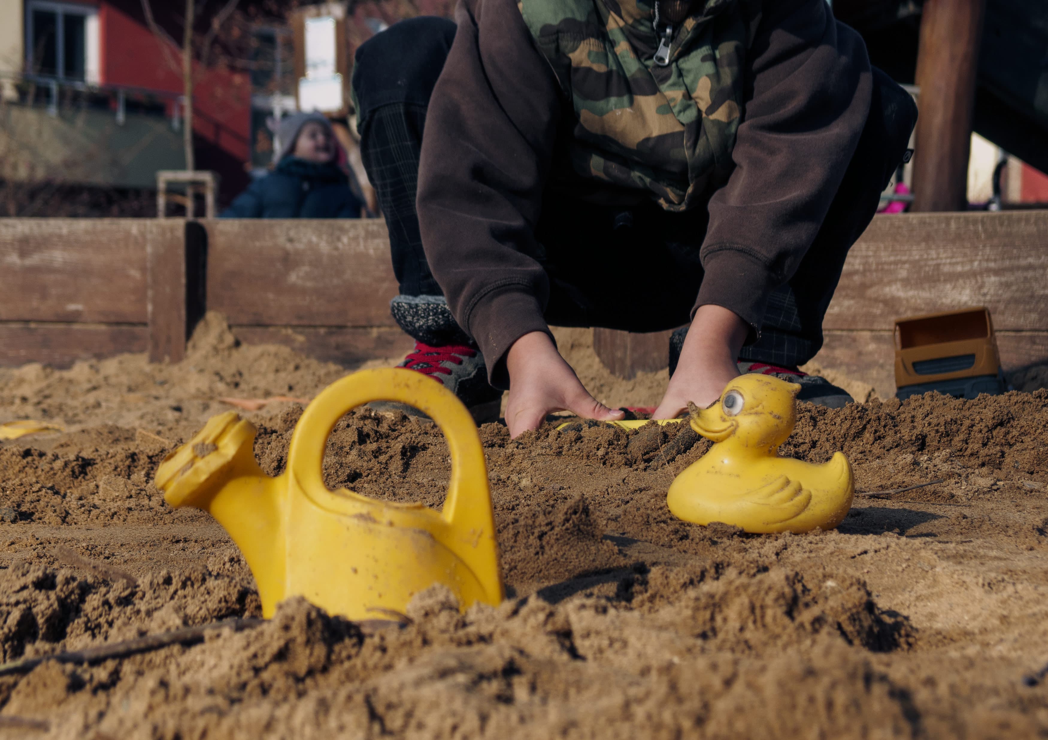 Toys in a Sandbox