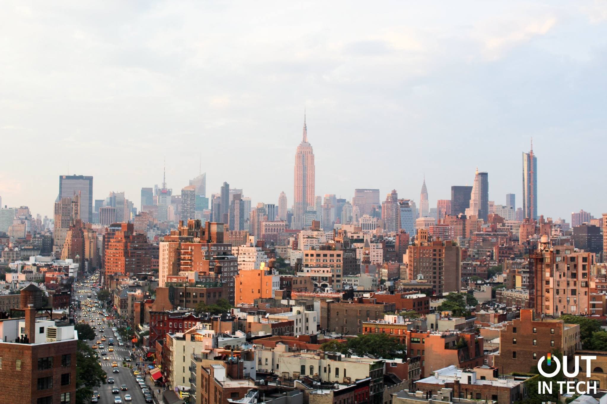 The skyline at the Squarespace office where the event took place.