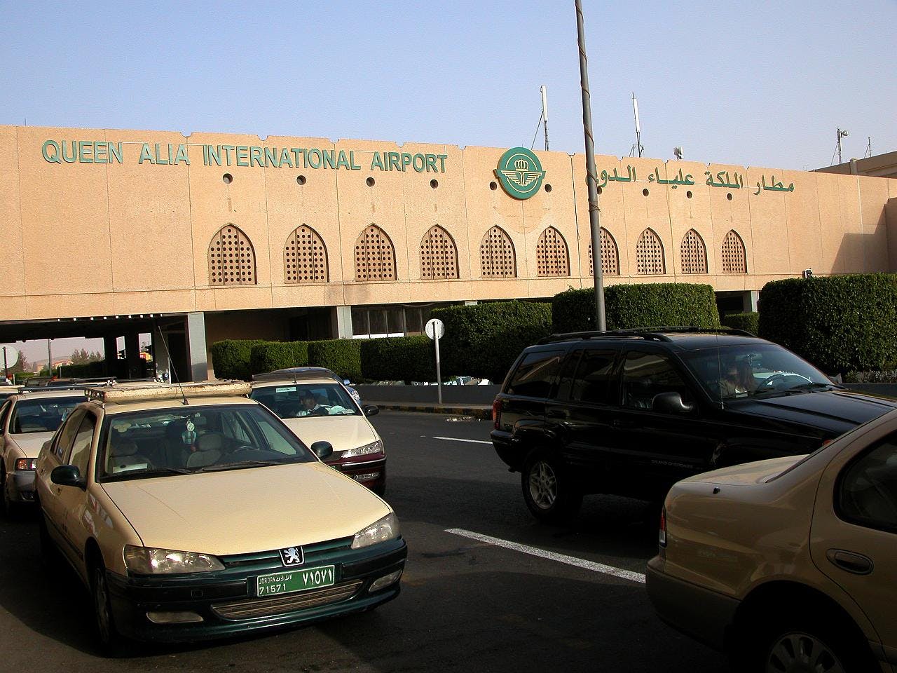 The old Queen Alia International Airport building.