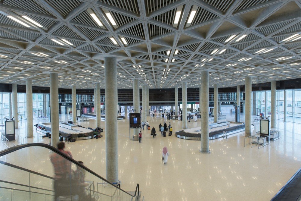 Queen Alia International Airport, Photo by Nigel Young, via archdaily.com.